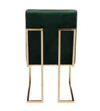 Cargar imagen en el visor de la galería, Silla de terciopelo verde