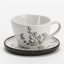 Cargar imagen en el visor de la galería, taza y plato gres