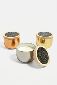 Vela Metal Bowl - Tobacco and Vanilla