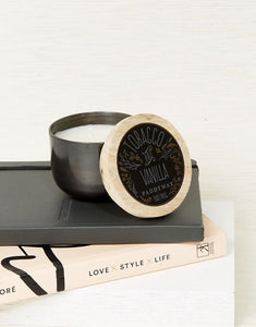 Vela Metal Bowl - Tobacco and Vanilla
