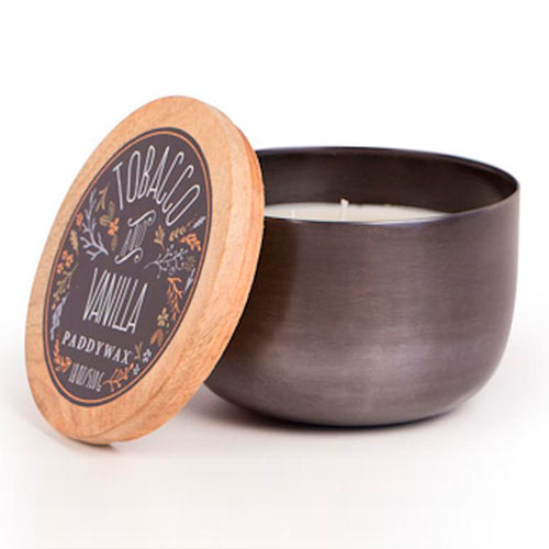 Vela Metal Bowl - Tobacco and Vanilla