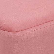 Cargar imagen en el visor de la galería, Puf terciopelo cuadrado rosa y oro