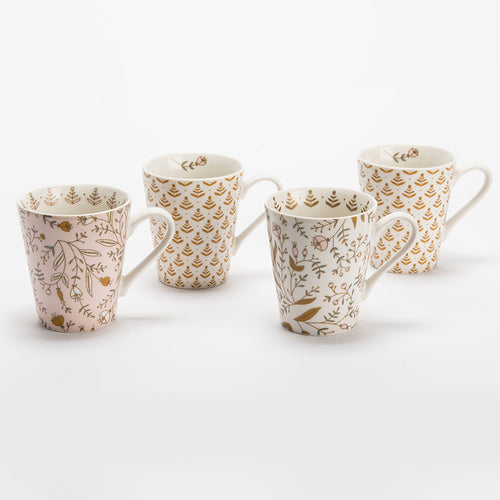 taza mug flores