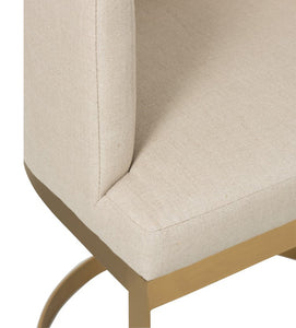 Silla de lino beige