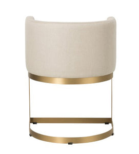 Silla de lino beige