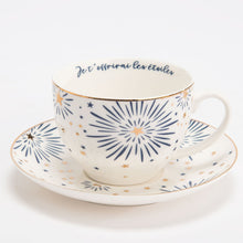 Cargar imagen en el visor de la galería, Set de 2 Tazas y Platos Serie Cosmos