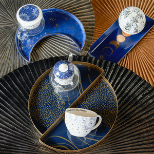 Set de 2 Tazas y Platos Serie Cosmos